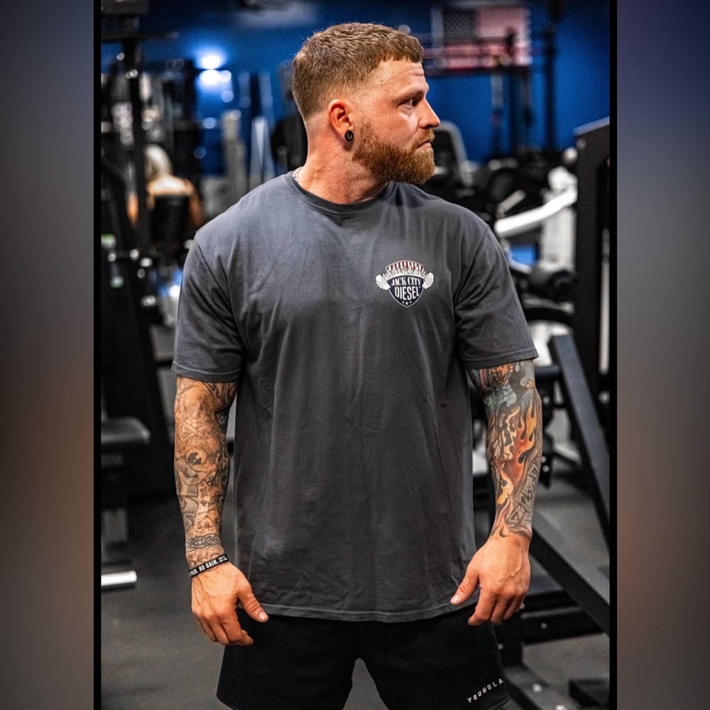 Jackcity Men's Charcoal Short Sleeve Tee